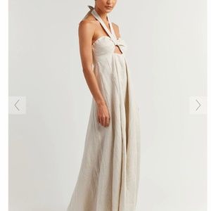 Brand new with tags linen halter dress